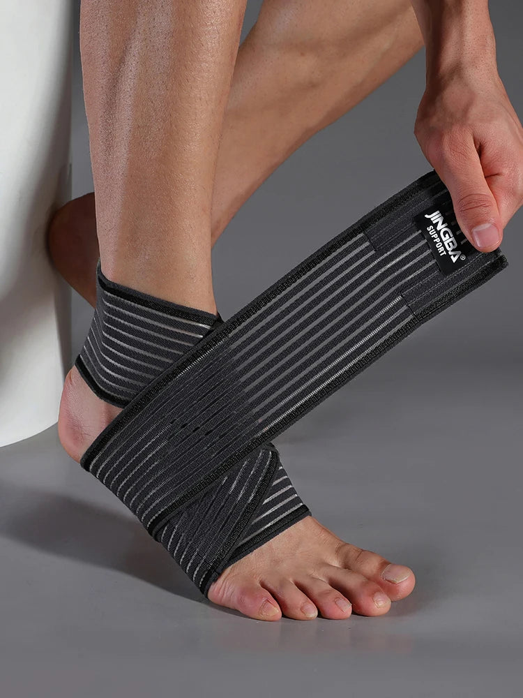 Tornozeleira Elástica Ajustável – Proteção e Conforto para Seus Treinos