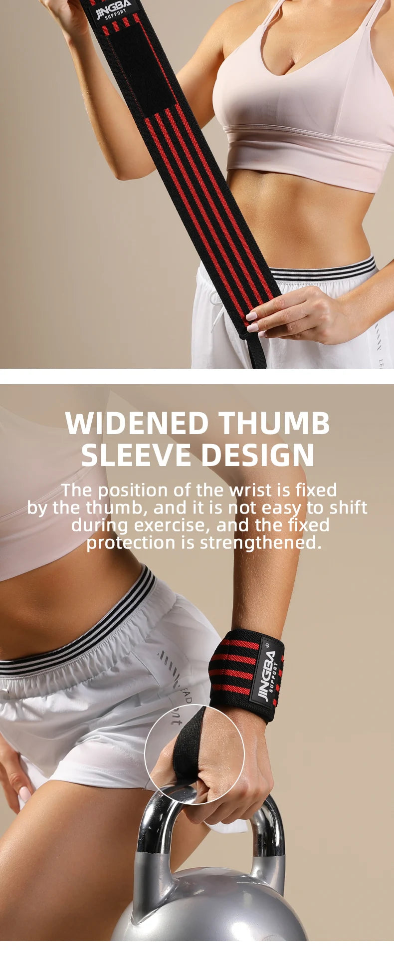 1 Piece Adjustable Wrist Support Wraps for Weightlifting Basketball