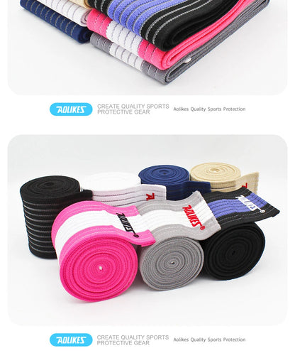 AOLIKES 1PCS 40-180cm Compression Bandage Protector Knee Support Brace Sports Elastic Elbow Straps Leg Bands Elast Bandag