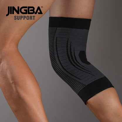 Joelheira de Compressão Elástica JINGBA SUPPORT – Suporte e Proteção para Seus Treinos