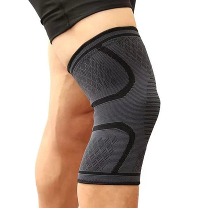 Knitted sports knee pads, running basketball, cycling fitness, anti slip, breathable nylon knee pads for men and women
