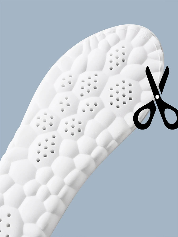 Latex Sport Insoles Soft High Elasticity Shoe Pads Orthotic Breathable Deodorant Shock Absorption Cushion Arch Support Insole