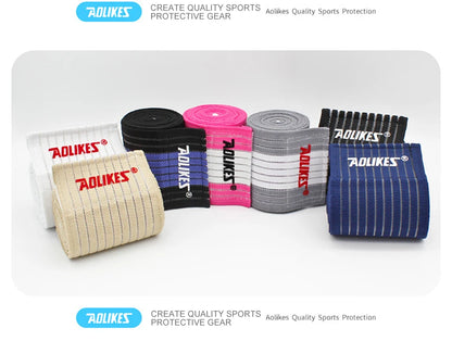 AOLIKES 1PCS 40-180cm Compression Bandage Protector Knee Support Brace Sports Elastic Elbow Straps Leg Bands Elast Bandag