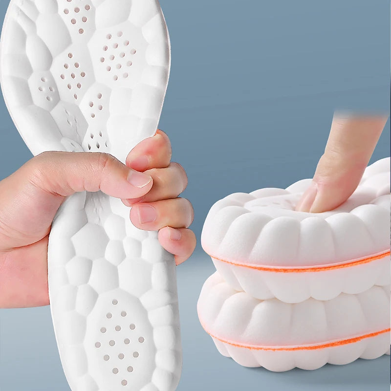 Latex Sport Insoles Soft High Elasticity Shoe Pads Orthotic Breathable Deodorant Shock Absorption Cushion Arch Support Insole