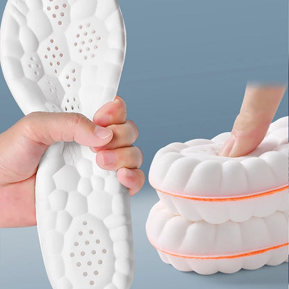 Latex Sport Insoles Soft High Elasticity Shoe Pads Orthotic Breathable Deodorant Shock Absorption Cushion Arch Support Insole
