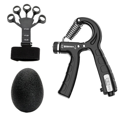 Adjustable 5-60Kg Heavy Hand Gripper Fitness Hand Exerciser Grip Wrist Training Finger Gripper Hand Strengthener For Patient