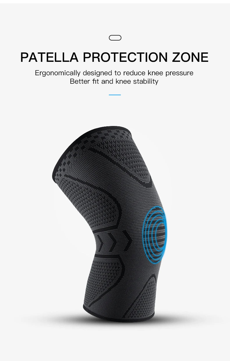 1piece Fitness Running Cycling Knee Braces Elastic Nylon Knee Brace For Sports Compression Knee Pad Sleeve Basketball Volleyball