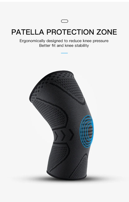 1piece Fitness Running Cycling Knee Braces Elastic Nylon Knee Brace For Sports Compression Knee Pad Sleeve Basketball Volleyball