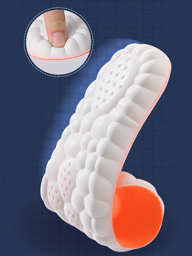Latex Sport Insoles Soft High Elasticity Shoe Pads Orthotic Breathable Deodorant Shock Absorption Cushion Arch Support Insole