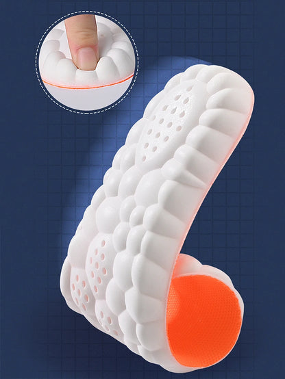 Latex Sport Insoles Soft High Elasticity Shoe Pads Orthotic Breathable Deodorant Shock Absorption Cushion Arch Support Insole