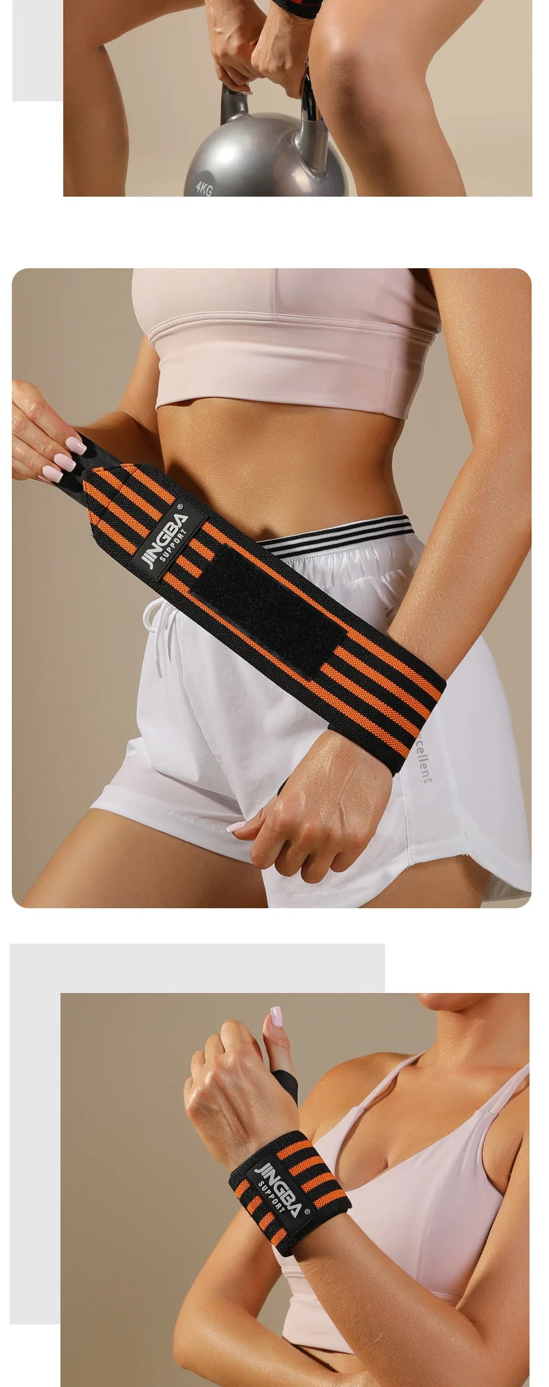 1 Piece Adjustable Wrist Support Wraps for Weightlifting Basketball