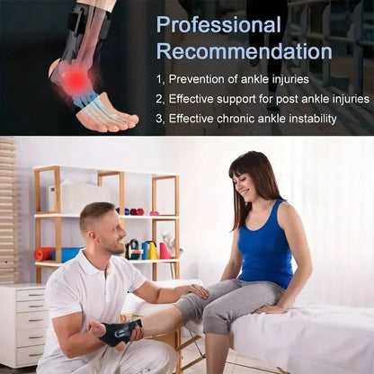 Ankle Brace-Stirrup Ankle Splint- Adjustable Rigid Stabilizer for Sprains Tendonitis Post-Op Cast Support and Injury Protection