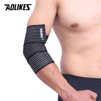 AOLIKES 1PCS 40-180cm Compression Bandage Protector Knee Support Brace Sports Elastic Elbow Straps Leg Bands Elast Bandag