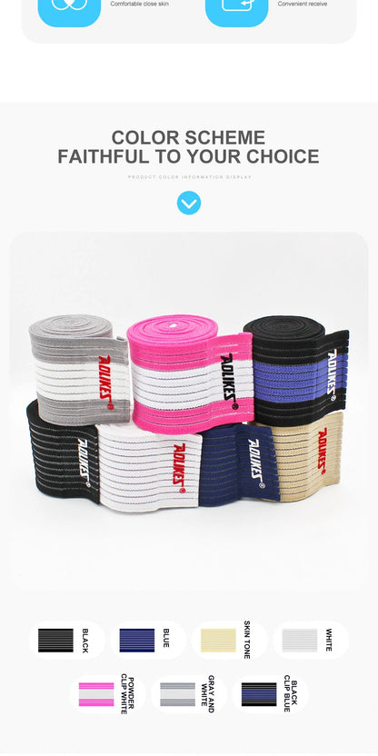AOLIKES 1PCS 40-180cm Compression Bandage Protector Knee Support Brace Sports Elastic Elbow Straps Leg Bands Elast Bandag